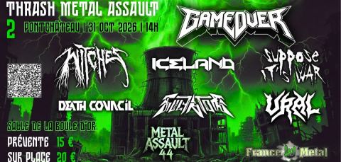 Poster: Thrash Metal Assault II, LA BOULE D OR, Oct 31