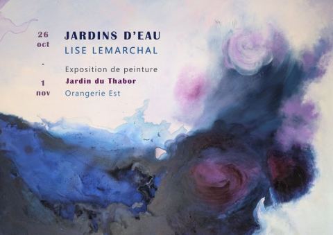 Affiche : EXPOSITION " JARDINS D'EAU ", Orangerie du Thabor, 26 oct.