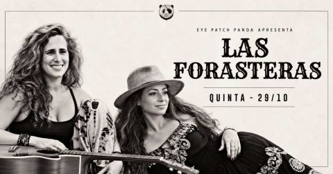Poster: LAS FORASTERAS  AO VIVO NO PANDA, Eye Patch Panda, Oct 29