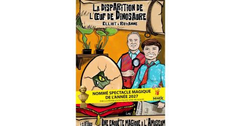 Affiche : La disparition de l'oeuf de Dinosaure, Espace François Mitterrand, 28 oct.