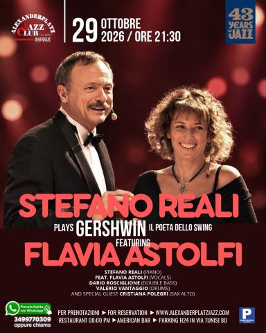 Locandina: STEFANO REALI & FLAVIA ASTOLFI, Alexanderplatz Jazz Club, 29 ott