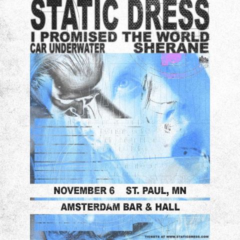 Poster: Static Dress, Amsterdam Bar & Hall, Nov 6