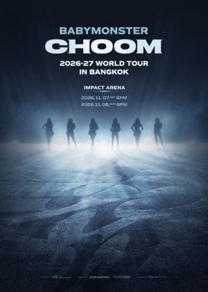 Poster: 2026'27 BABYMONSTER WORLD TOUR [CHOOM] IN BANGKOK, อิมแพ็ค อารีน่า เมืองทองธานี, Nov 7