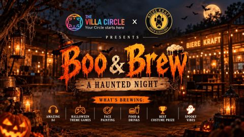 Poster: Boo and Brew - A Haunted Night, Biere Kraft Brew & Kitchen, Oct 31