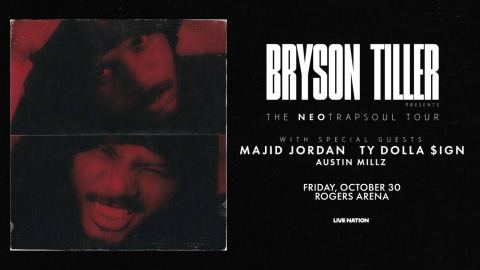 Poster: Bryson Tiller, Rogers Arena, Oct 30