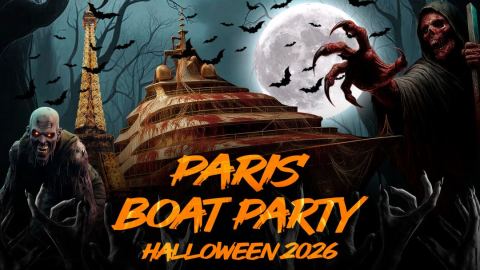 Affiche : PARIS BOAT HALLOWEEN PARTY BATEAU CLUB HANTÉ NOTRE DAME 2026, Péniche henjo, 31 oct.