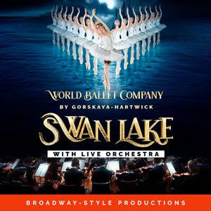 Poster: World Ballet Company: Swan Lake with a Live Orchestra, Alberta Bair Theater, Nov 1