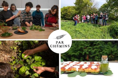 Affiche : Journée immersive : Gastronomie des plantes sauvages comestibles, Salle des Cartoucheries, 14 nov.