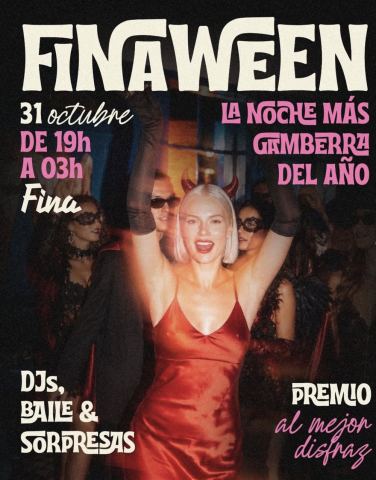 Poster: Finaween Party @ Fina Bar Palma, Fina Palma, Oct 31
