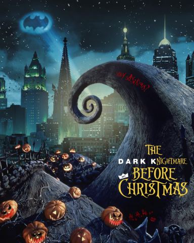 Poster: The Dark Knightmare Before Christmas, Comedy Bar (Danforth), Oct 29
