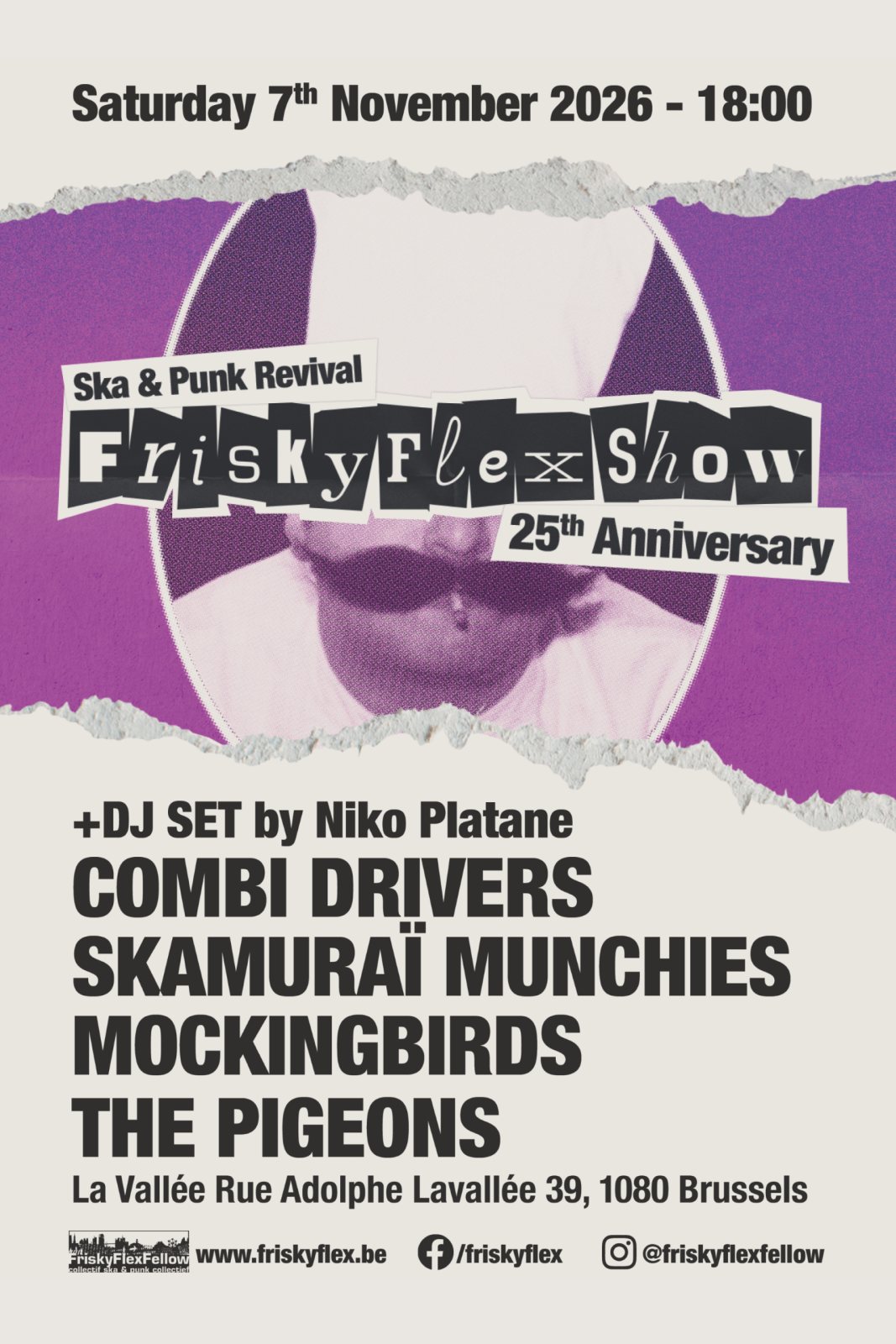 Poster: FriskyFlexShow – Silver Jubilee