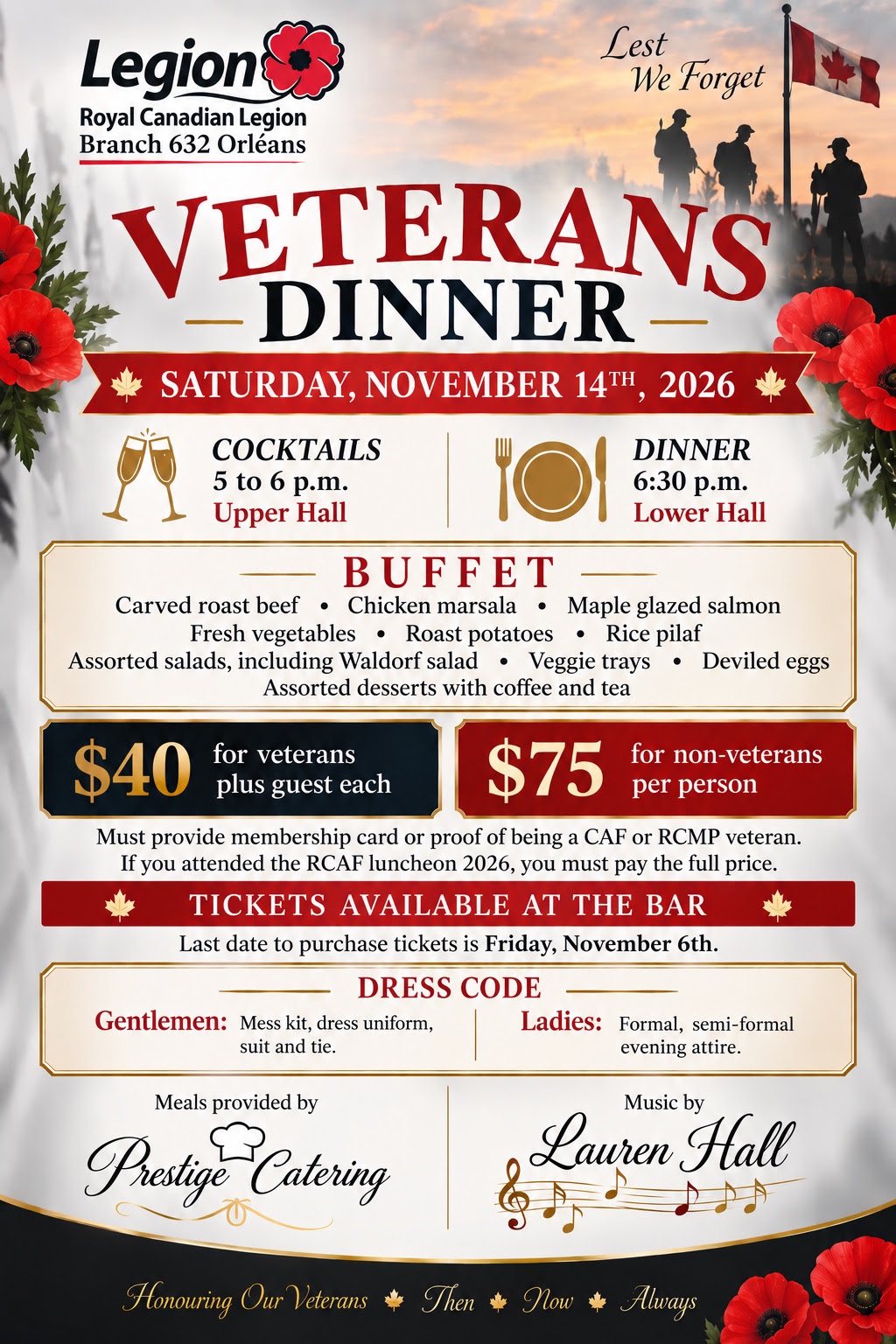 Poster: Veterans Dinner