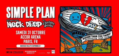 Affiche : Simple Plan, Accor Arena, 31 oct.