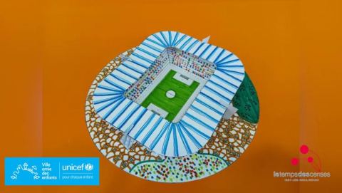 Affiche : Atelier "Le stade" par la Cité de l'architecture et du Patrimoine (à partir de 4 ans), Le Temps des Cerises, 7 nov.