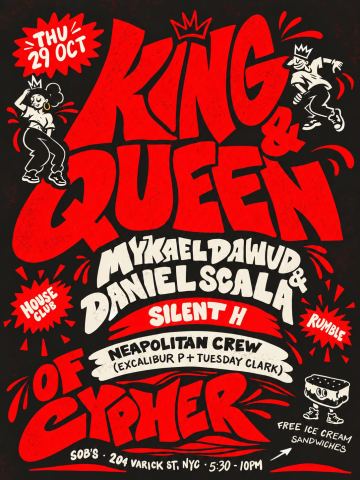 Poster: King & Queen of the Cypher, SOB's, Oct 29