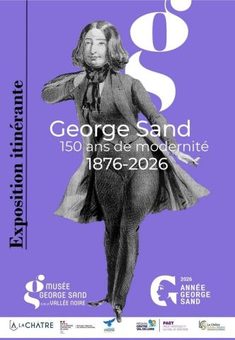 Affiche : Exposition : George Sand, 150 ans de modernité, Centre Charles Péguy, 19 sept.