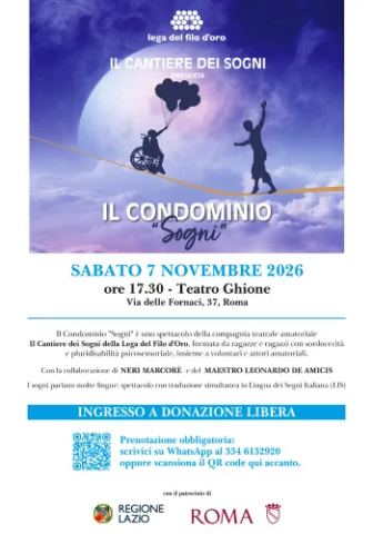 Locandina: IL CONDOMINIO SOGNI, Teatro Ghione, 7 nov