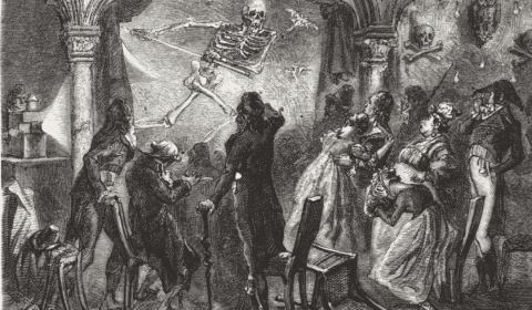 Poster: Nit de por al Museu de Cera. Conferència 'Fantasmagoria, por a lo desconegut', Museu de Cera de Barcelona, Oct 31