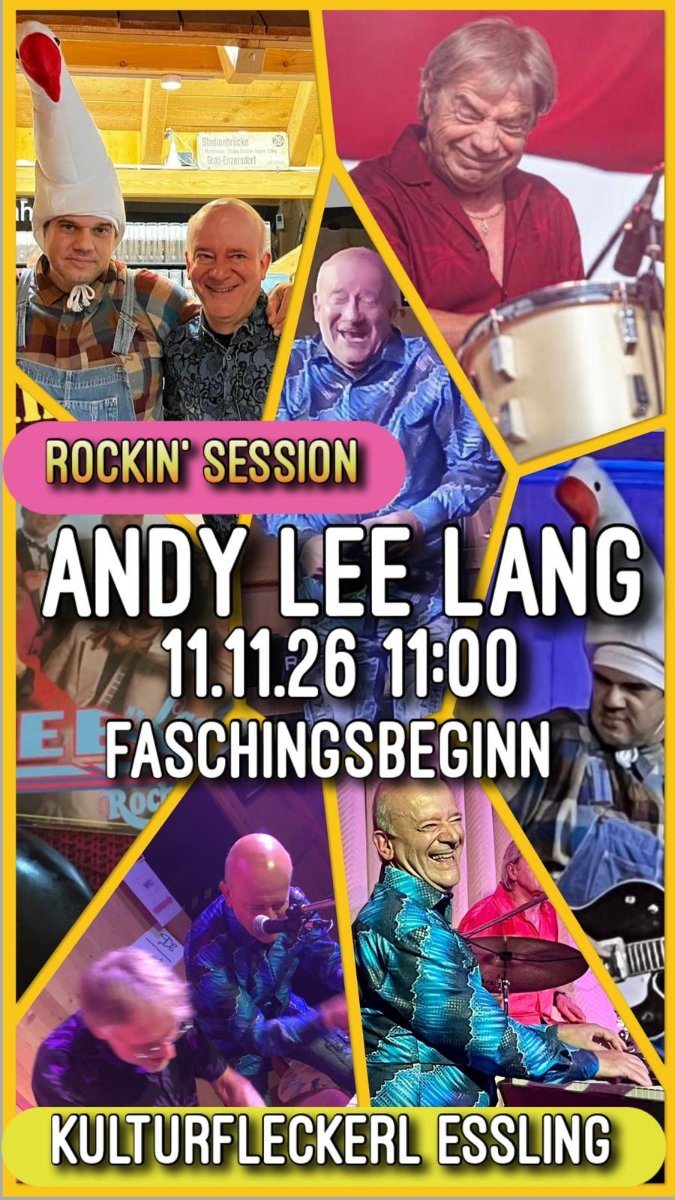 Plakat: Andy Lee Lang – Faschingsbeginn