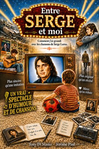 Affiche : Entre Serge et Moi, La Comédie Triomphe, 7 nov.