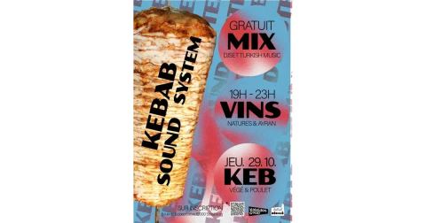 Affiche : Kebab Soundsystem, Kaleidoscoop, 29 oct.