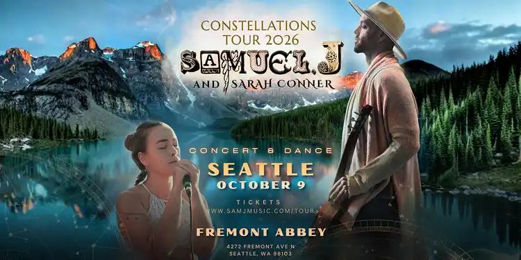 Poster: Samuel J, Sarah Conner immersive concert and dance experience
