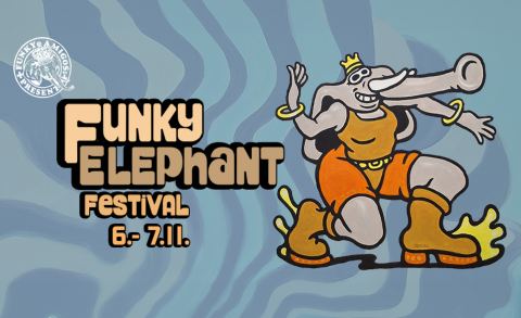 Juliste: Funky Elephant Festival, Kulttuuritehdas Korjaamo, 6.11.