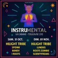 Affiche : Hilight Tribe Instrumental Halloween Edi, La Cabane - Les Halles de la Cartoucherie, 1 nov.