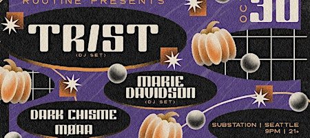 Poster: TR/ST (DJ Set) x Marie Davidson x Dark Chisme x MØAA