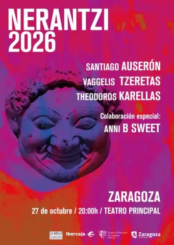 Cartel: Santiago Auserón – Nerantzi, Teatro Principal de Zaragoza, 27 oct