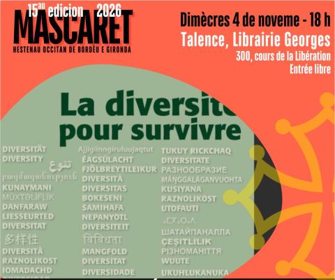 Poster: LA DIVERSITÉ POUR SURVIVRE, Librarie Georges, Nov 4