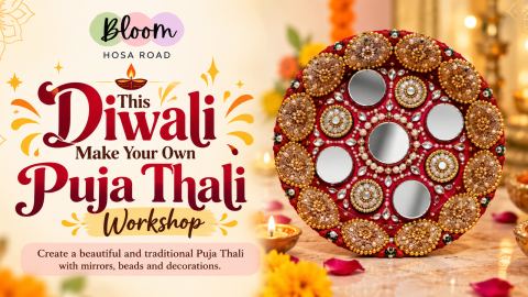 Poster: Puja Thail Making Workshop, Bloom Creative Zone - Haralur, Oct 31