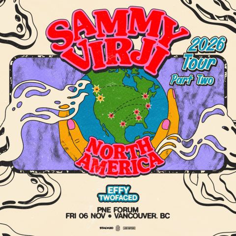Affiche: Sammy Virji: North America Tour 2026 Part Two, PNE Forum, 6 nov