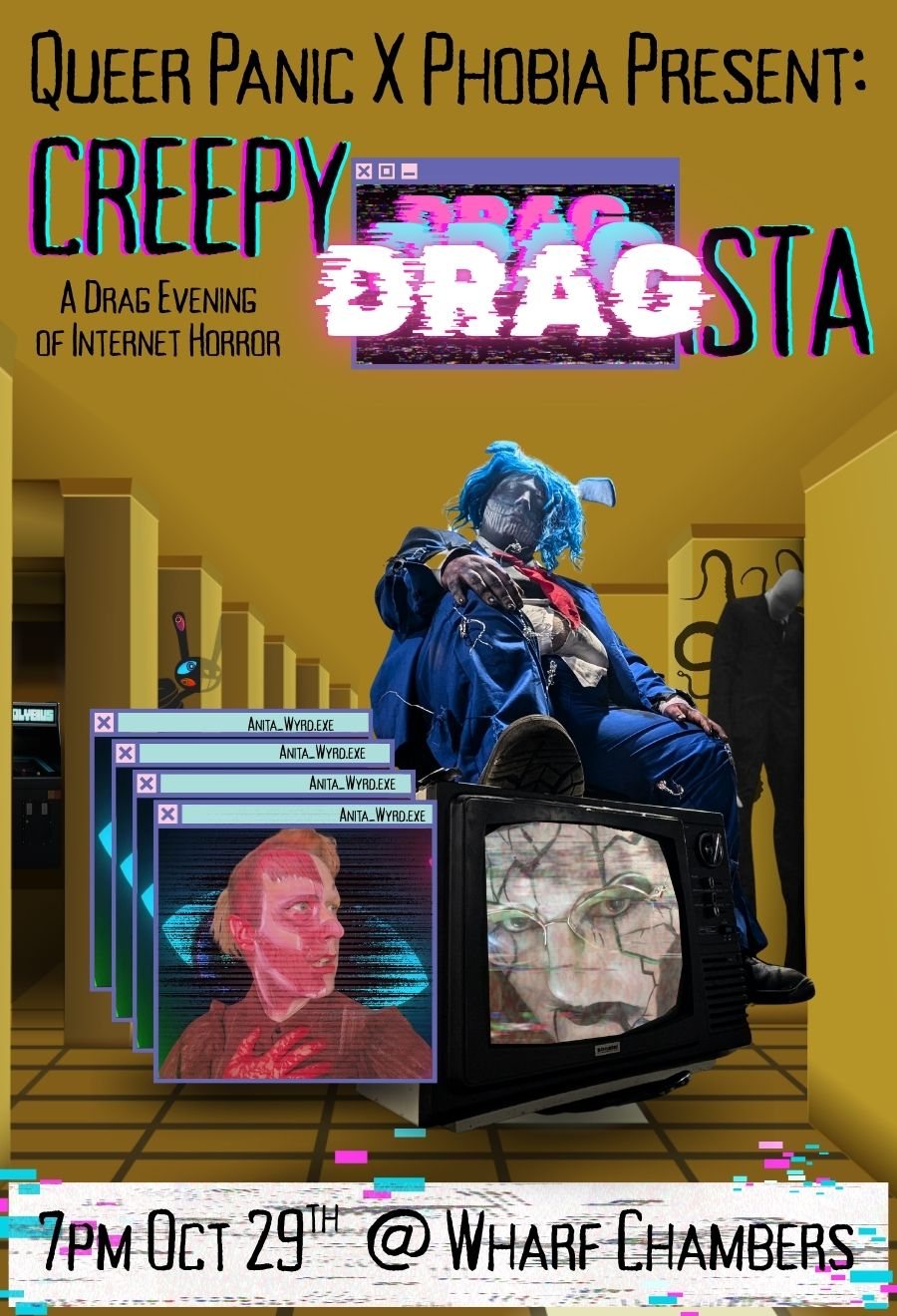Poster: Queer Panic: Creepy Dragsta