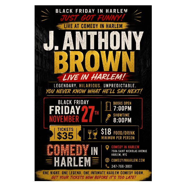 Poster: J Anthony Brown