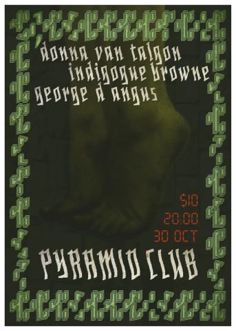 Poster: Tape Night, Pyramid Club, Oct 30