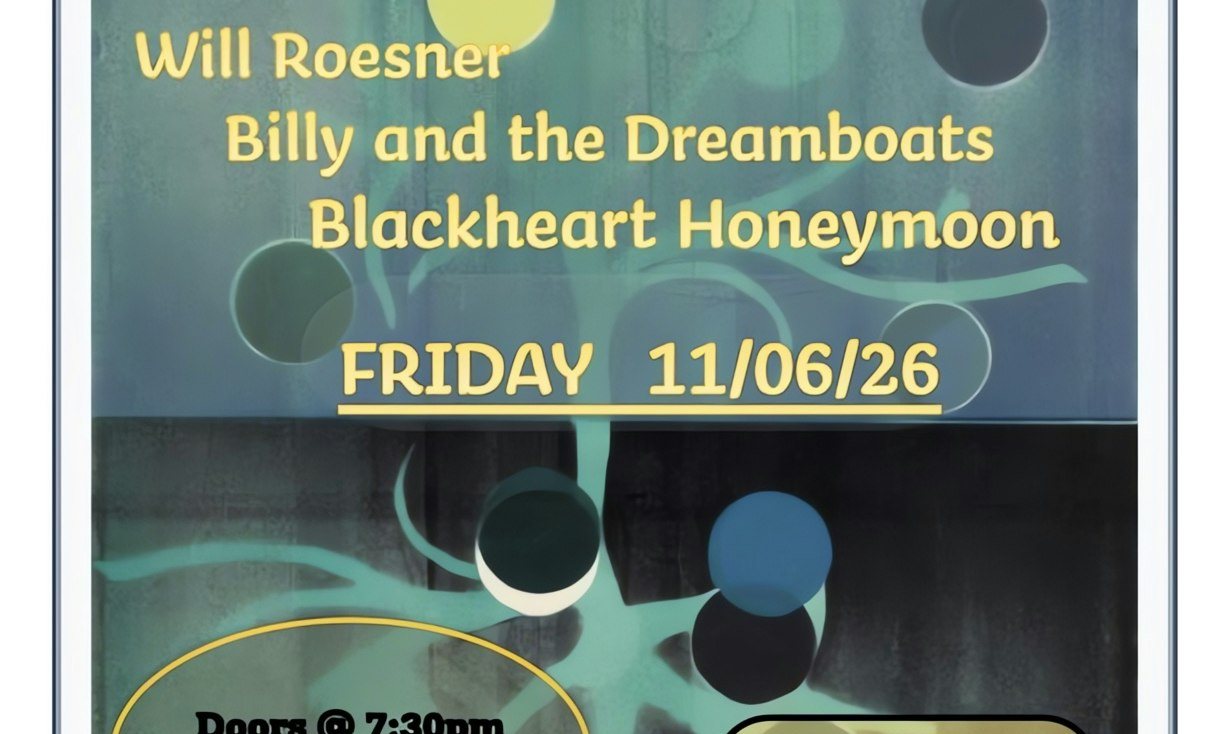 Poster: Blackheart Honeymoon, Billy and the Dreamboats, Will Roesner