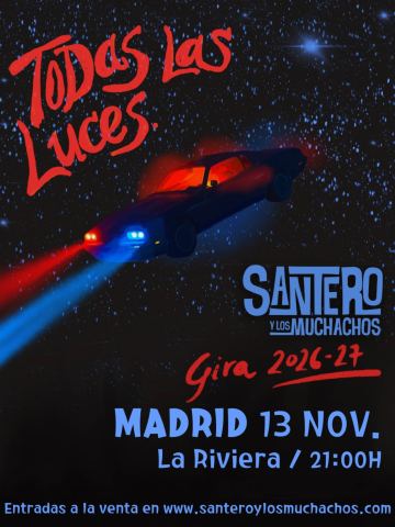 Cartel: Santero y Los Muchachos, La Riviera, 13 nov