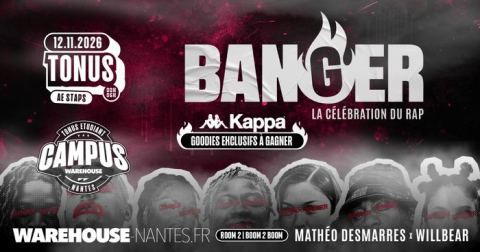 Affiche : Tonus Banger x Kappa - AE STAPS, Warehouse, 12 nov.
