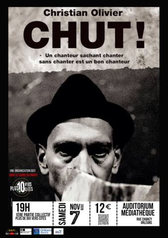 Affiche : CHUT !, Auditorium de la Médiathèque Gambetta - Marcel Reggui, 7 nov.