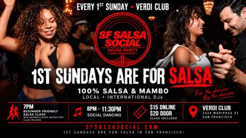 Poster: SF Salsa Social, Verdi Club, Nov 1