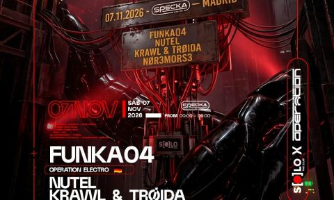 Cartel: S[o]lo The Club X Operation I Specka Club, Specka, 7 nov