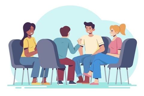 Affiche : Ateliers de conversation, Médiathèque centre-ville, 6 nov.