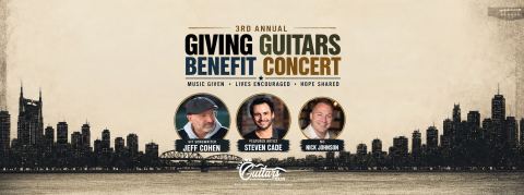 Poster: 3rd Annual Giving Guitars Benefit Concert, City Winery Nashville, Nov 2