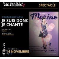 Affiche : Je Suis Donc Je Chante, Les Variétés, 6 nov.
