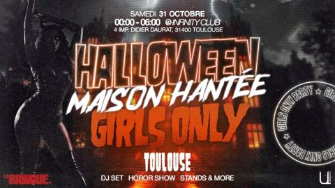 Poster: LA BRINGUE - HALLOWEEN GIRLS ONLY - Toulouse, Urban Lab, Oct 30