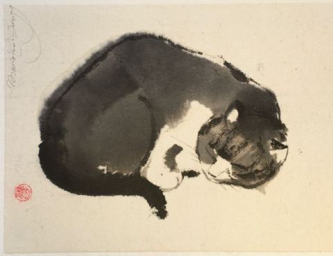 Affiche : Stage de peinture et aquarelle japonaise Sumi-e, Musée-atelier de l'imprimerie de Nantes, 6 nov.