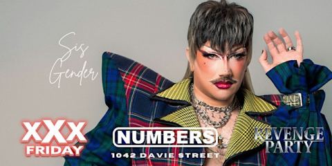 Poster: Drag Show XXX FRIDAY, Numbers Cabaret, Nov 20