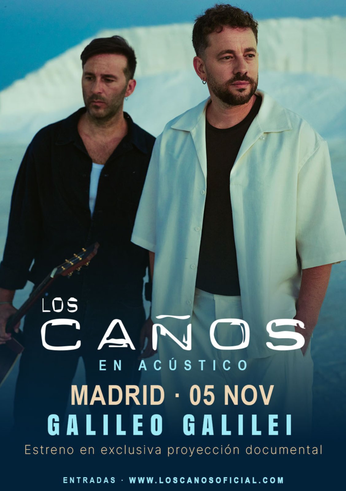 Cartel: Los Caños en acústico