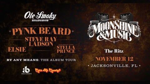 Poster: Moonshine & Music with Cohost Anize Blue, Ritz Theatre and Museum, Nov 12